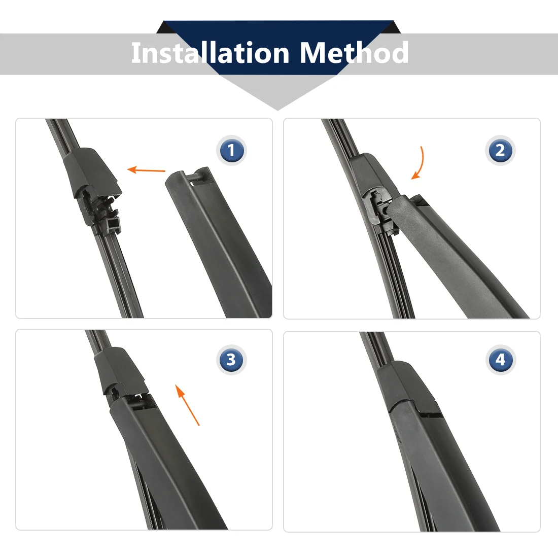 X Autohaux Set braccio tergicristallo posteriore per aggiornamento VW Golf MK4 1997-2003 per VW Golf MK5 2003-2008 per VW Golf MK5 2005-2009