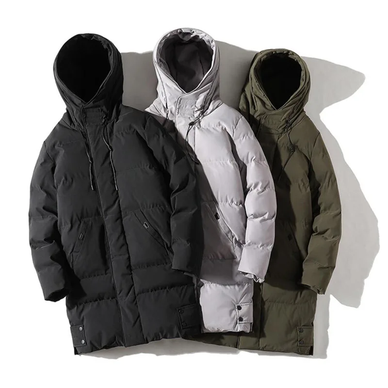 Men Winter New Plus 8xl Long Warm Thick Hood Parkas Jacket Coat Men Autumn Outwear Outfits Classic Windproof Pocket Parka Men