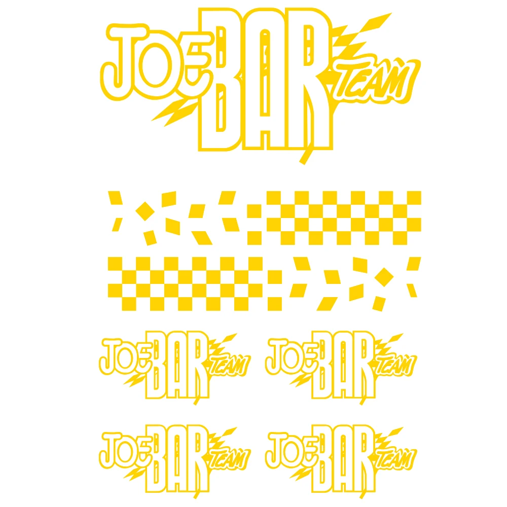 متوافق ل جو بار فريق 7 ملصقات الشارات موتو الراعي ملصقات السيارات 9 خيارات اللون