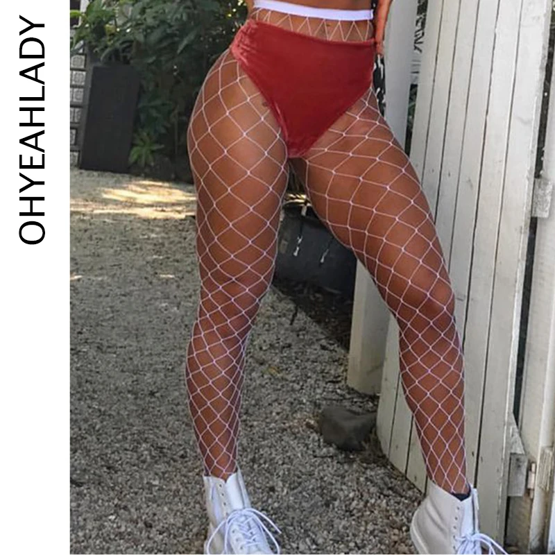 Ohyeahlady Collant Femme Fishnet Tights Stocking Hot Sale Mesh Fishnet Nylon Women Plus Size Super Elastic Magical Stocking