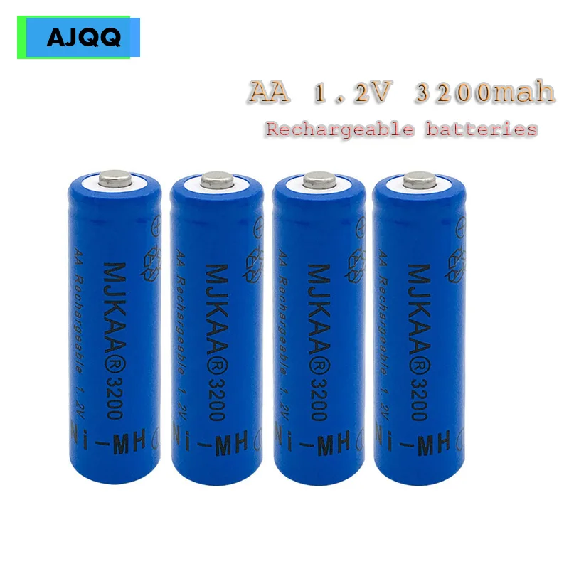 

Factory price 10 PCs Cheap AA 3200 mAh 1.2 V Ni-MH battery for toys, electric car remote control