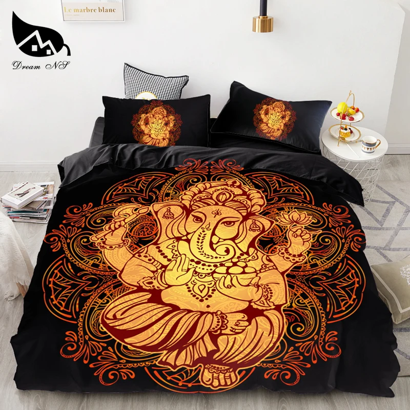 

Dream NS Black + Gold Modern Animal Pattern Bedding Set Bedclothes Super King Cover Pillowcase Comforter Home Textiles