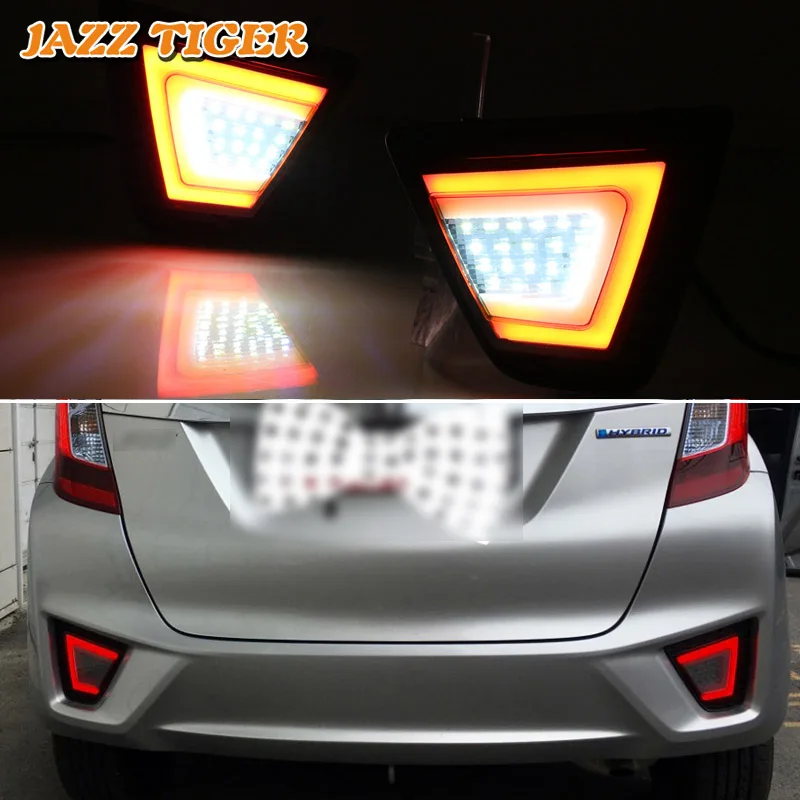 

Rear Bumper Lights for Honda Jazz Fit 2014 2015 2016 2017 Auto Led Stop Signal for Cars Fog Lights Lada Vesta Reflectors Brake