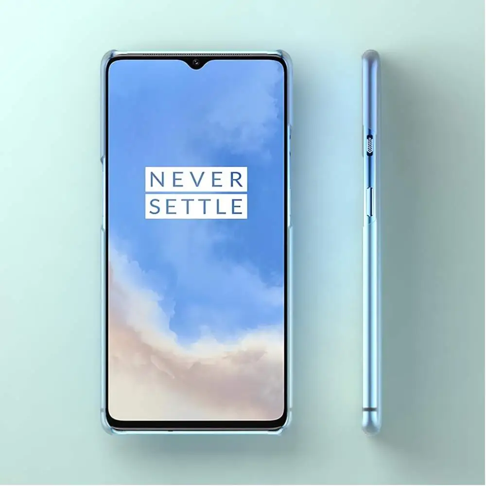 Frosted Clear Hard Case For OnePlus 7T Rubberized PC back Cover Slim Plastic Skin Touch Cases