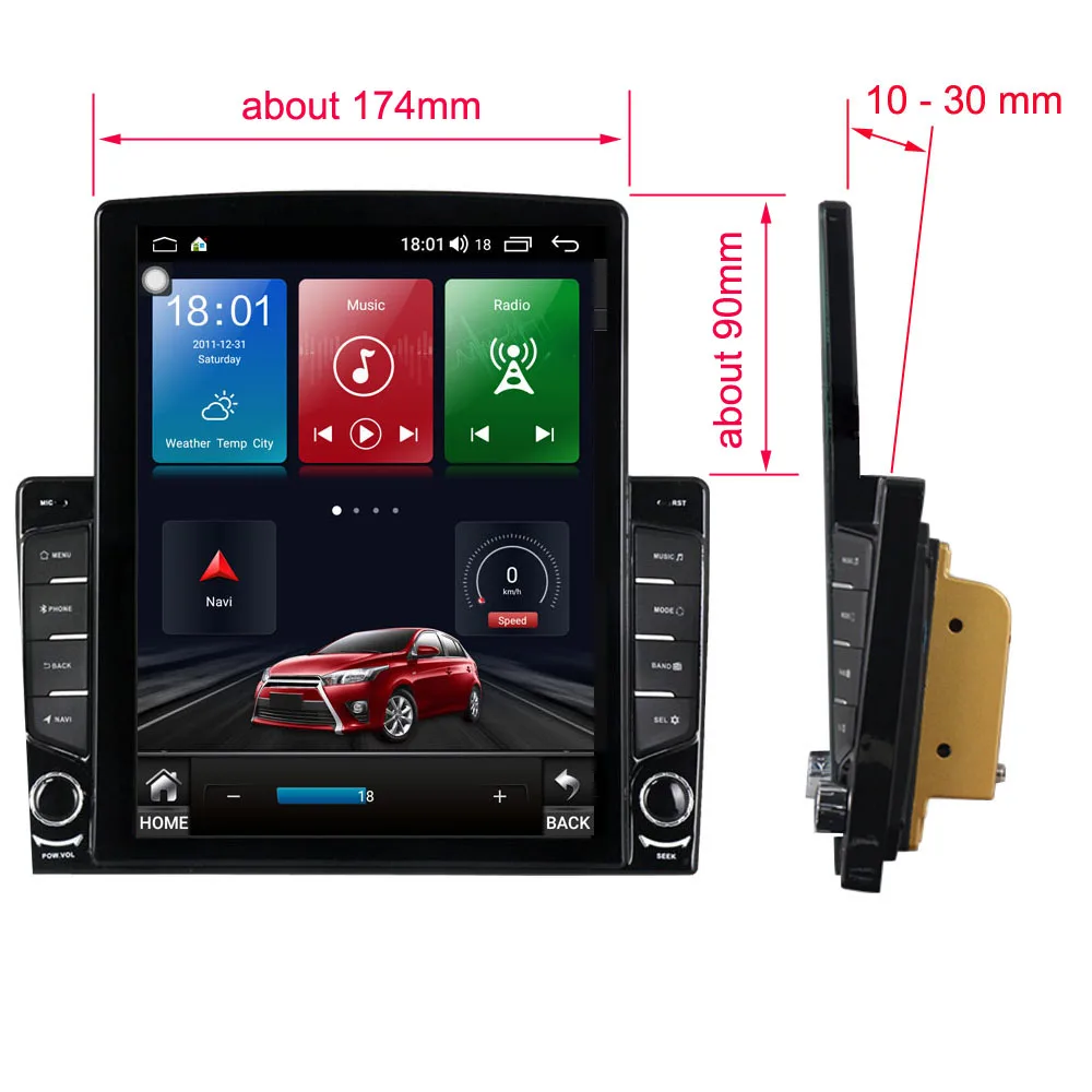 IPS DSP Android 10 64GB Tesla Screen Player Car Multimedia For Ford Focus 2 Mk2 2004-2011 Audio Radio GPS Navi Head Unit