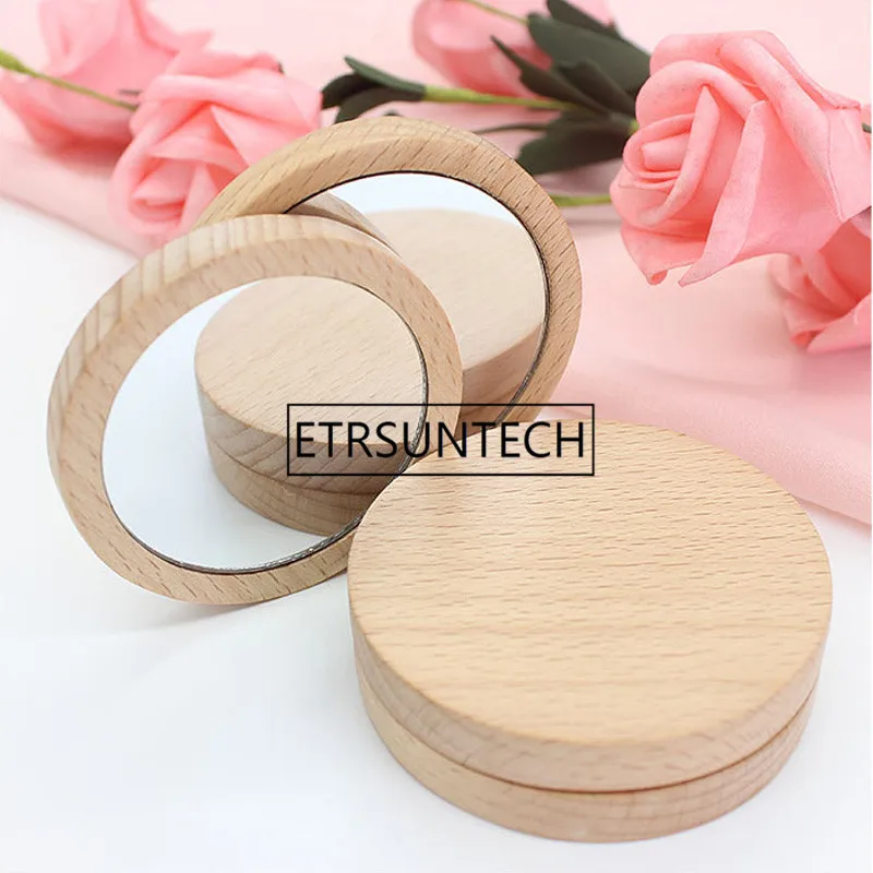 100pcs/lot Personalized name date Wooden Mirror Custom Wedding Favors And Gifts Wedding Gifts For Guests Wedding Souvenirs