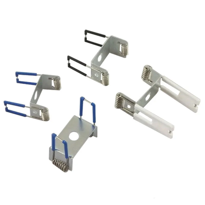 20PCS Led Panel Lamps Spring Clamp Buckle , Downlight Fixed Spring Clips With Metal Bracket For Recessed Lighting Accessoris