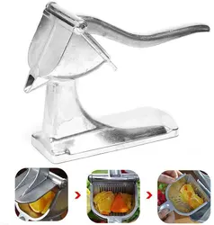 Aluminium Manual Hand Juicer, Fruit Squeezer Heavy Duty Orange Lemon Pomegranate Juice Extractor Hand Press Squeezer