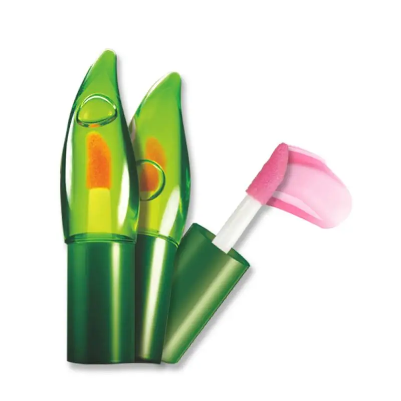 Bálsamo labial hidratante de Aloe, hidratante de Color cambiable, nutritivo, antienvejecimiento, mágico, pintalabios, labios naturales