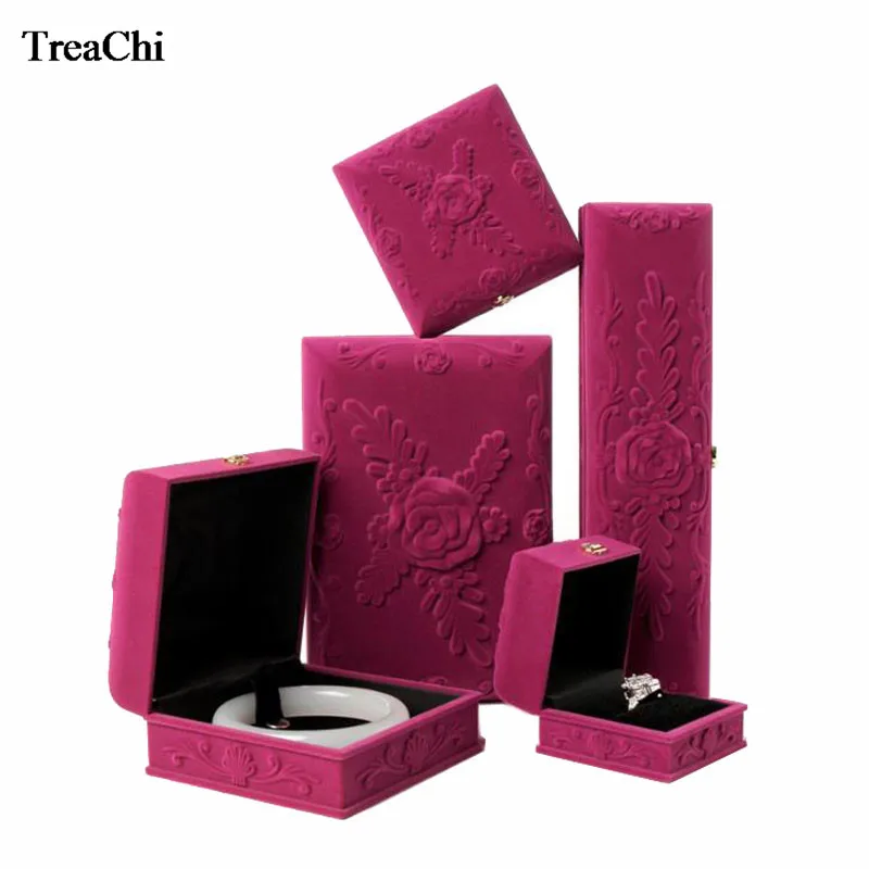 Rose Jewelry Box Jade Pendant Bracelet Ring Necklace Box Bracelet Jewelry Gift Box  Earrings  Jewelry Box  Gift Box Packaging