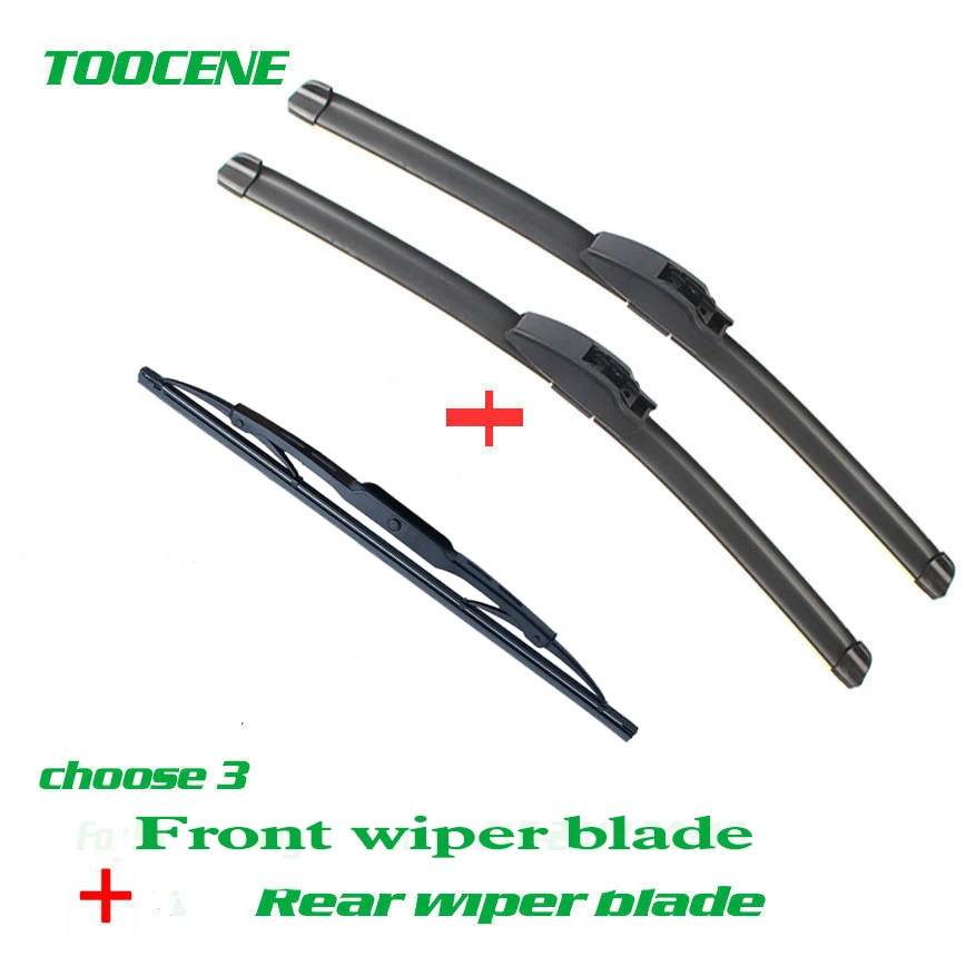 Front and Rear Wiper Blades For Ford Focus mk1 1998-2005  size 22+19+11 Auto Windscreen Windshield Wipers Car Styling