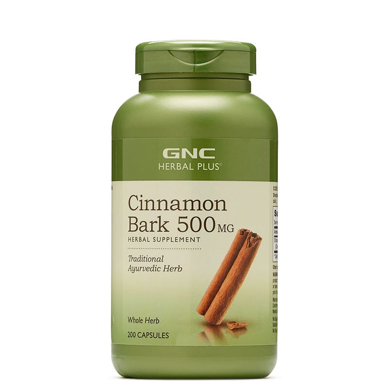 Free Shipping Cinnamon Bark 500 mg 200 Capsules