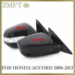 Car Exterior Door Rearview Side Mirror Assy For HONDA ACCORD 2008 2009 2010 2011 2012 2013 With Auto Folding LED Lamp