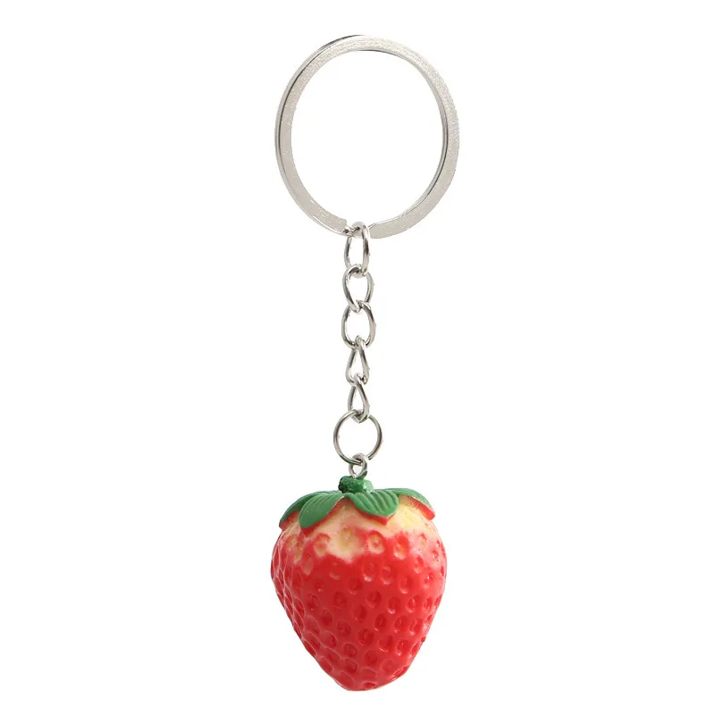 Simulation sweet potato lemon strawberry keychain Woman Men Kids Key Ring Gifts Accessories Shoes Key Chain