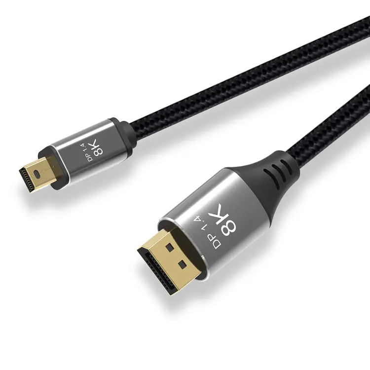 Zihan DisplayPort 1.4 8K 60Hz Kabel Ultra-hd UHD 4K 144Hz Mini DP Ke Kabel DP 7680*4320 untuk Video PC Laptop TV