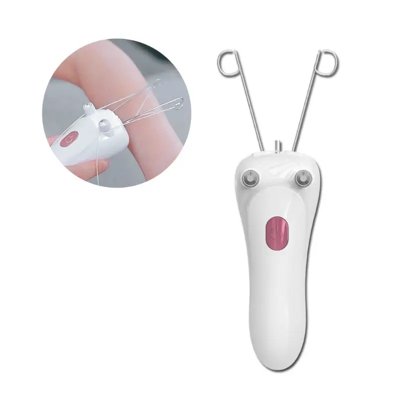 Mini Electric Facial Body Hair Removal USB Cotton Thread Epilator Shaver Trimmer Devices for Women Neck Lip Chin Arm Legs Beauty