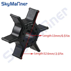 Water Pump Impeller 63V-44352-00 63V-44352-01-00 63V-44352-01 For Yamaha Outboard Motor 9.9HP 15HP 20HP Boat Engine