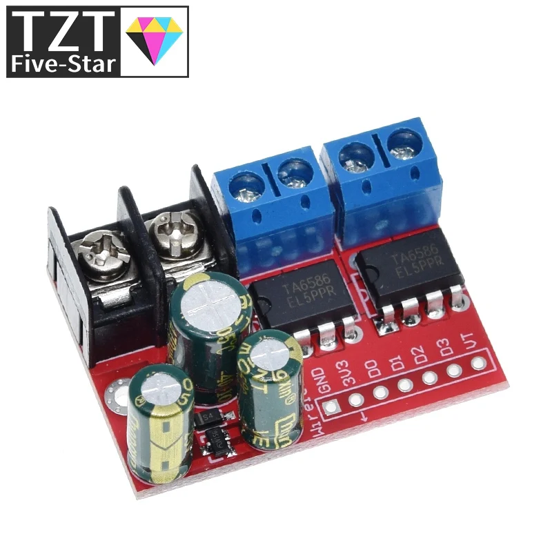 1/3 Stück H-Brücke Fernbedienung 5A 3V-14V Dual DC Motorsteuerungsmodul Spannungsreversierung PWM Drehzahlregelung Doppel Super L298N 5AD – Detail 6
