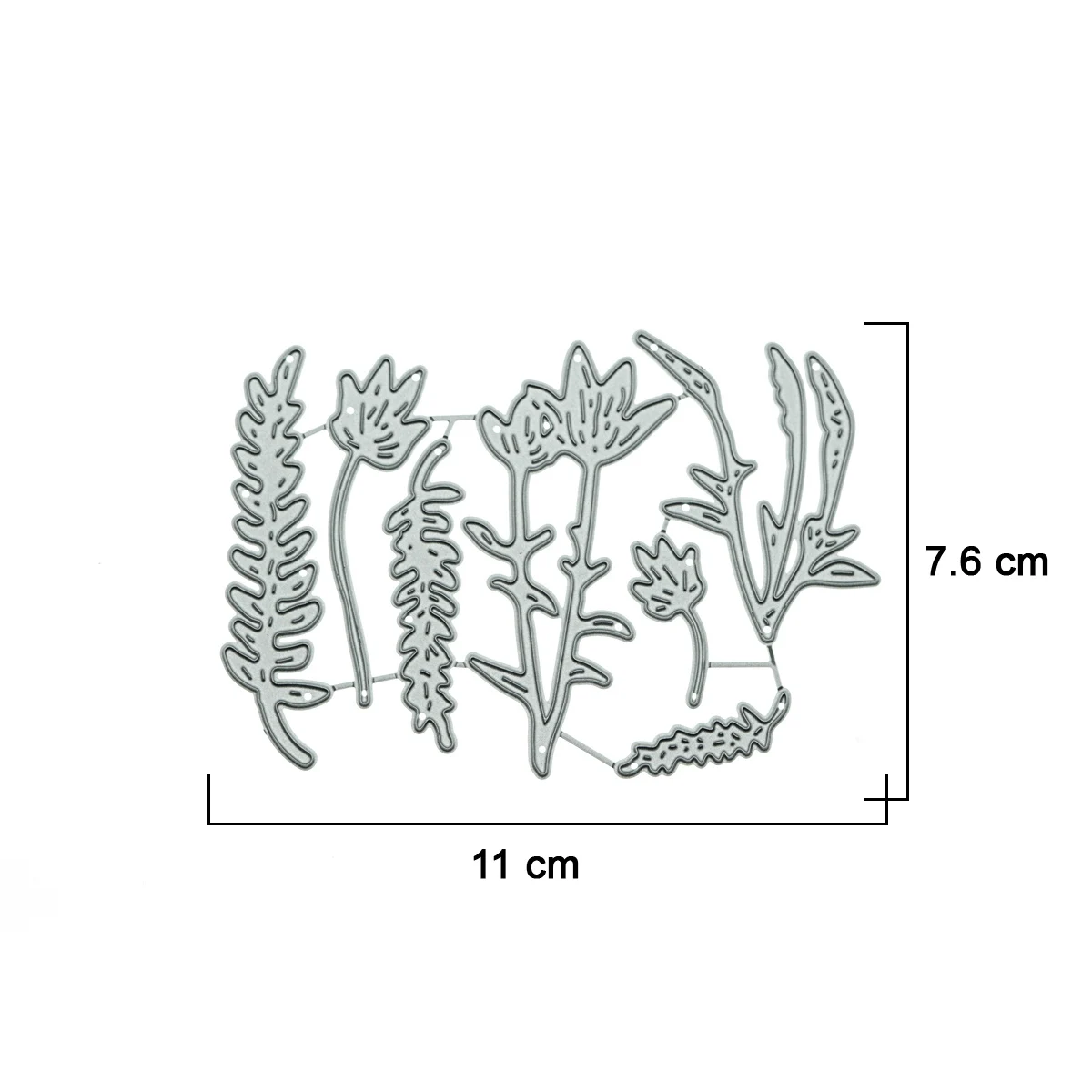 Metal Cutting Dies Multi Small Fern Leaf Pattern For Scrapbooking Clipart Craft Paper Post Card Decorating Cutter Mold Stencil