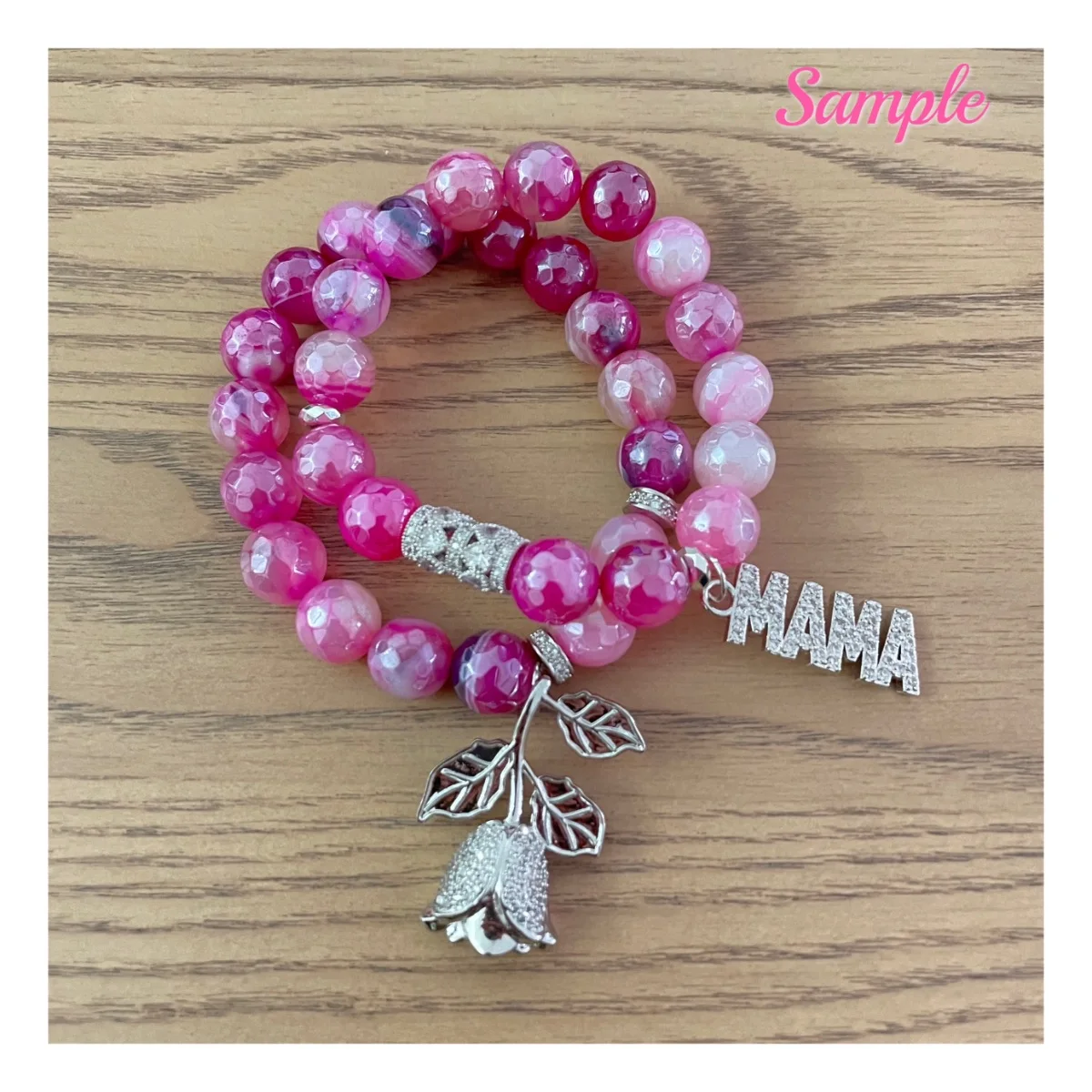 5pcs Rose Flower Charms for Women Bracelet Making Girl Necklace Pendants Bling Cubic ZIrconia Paved Jewelry Accessory Wholesale