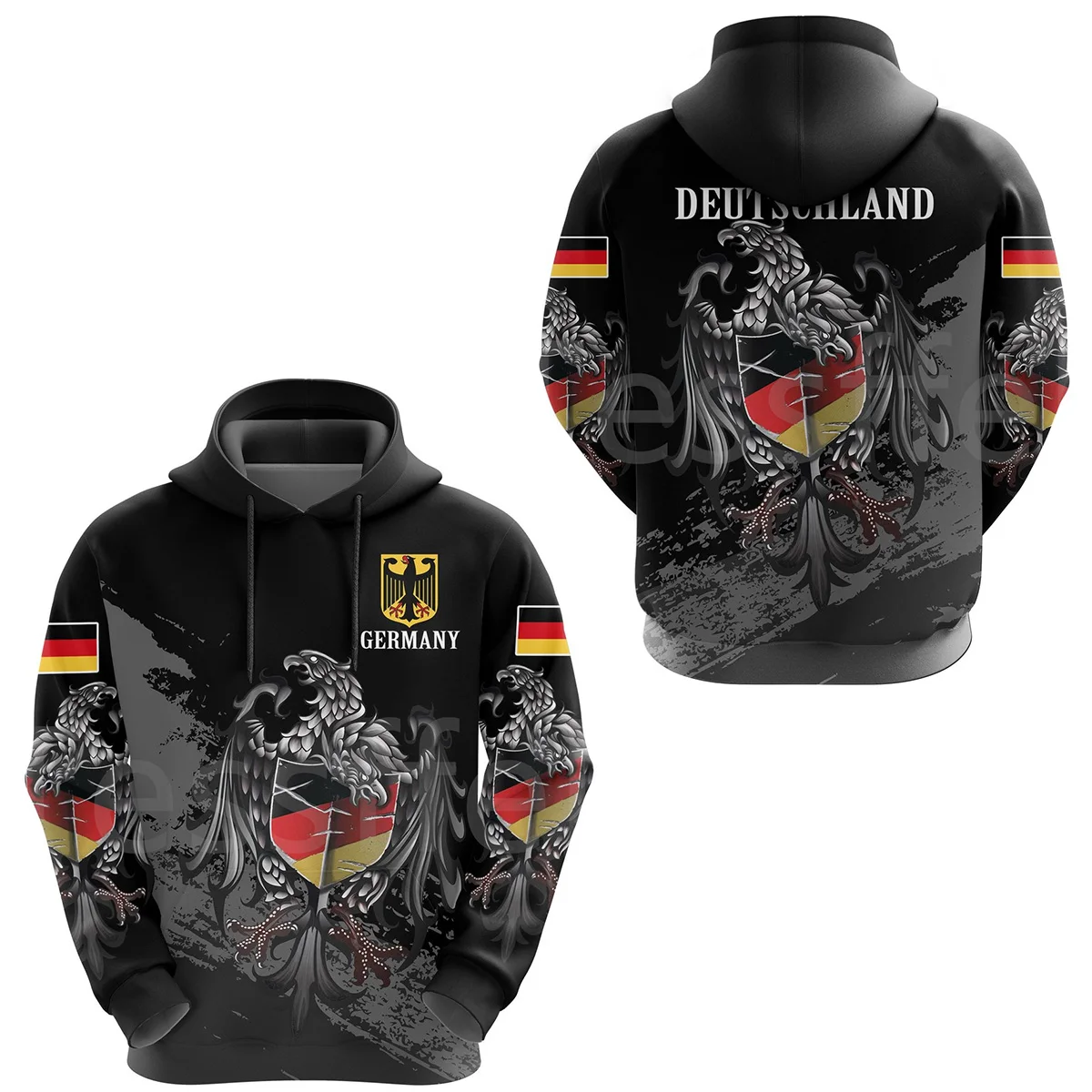 

Tessffel Germany Deutschland Country Flag Colorful Harajuku NewFashion Tracksuit 3DPrint Streetwear Casual Hoodies Men/Women X15