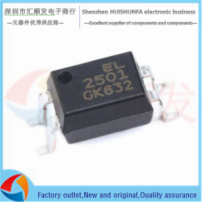 10 Chiếc!!!!!!!!! Ban Đầu Chính Hãng Miếng Dán EL2501S(K) Cắm Thẳng EL2501(K)-G Photoresistor Photocoupler