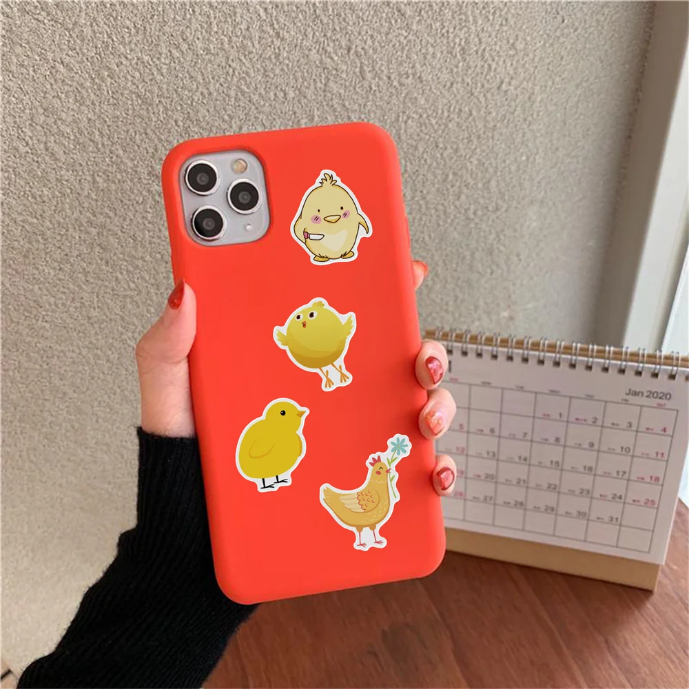 10/30/50PCS Yellow Cartoon Chick Graffiti Delicate Decal Sticker Diary Scrapbook Luggage Laptop Cute DIY Sticker Wholesale