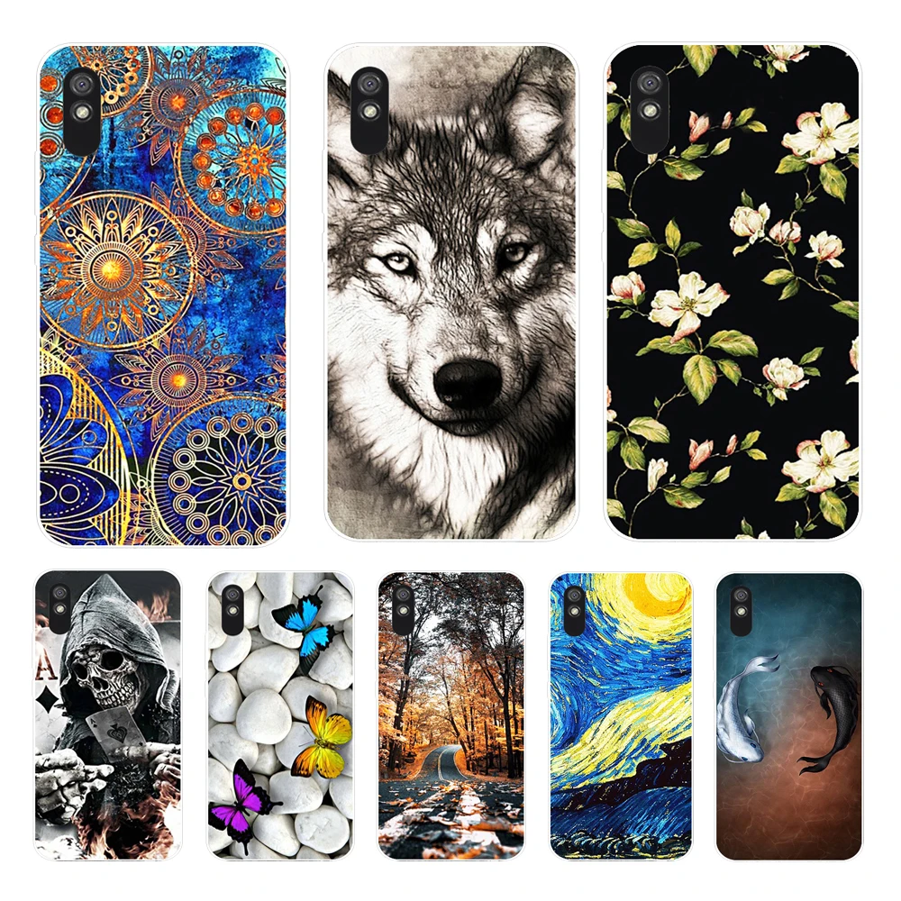 For Xiaomi Redmi 9A Case Shockproof Soft silicone TPU Cover for Xiaomi Redmi 9A Case Redmi 9 A 9AT 9C Coque Phone Cases Redmi9A