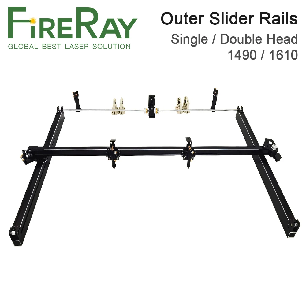 FireRay 1490 1610 Mechanical Parts Set Outer Sliding Rails Kits Spare Parts for CO2 Laser Engraving Cutting Machine