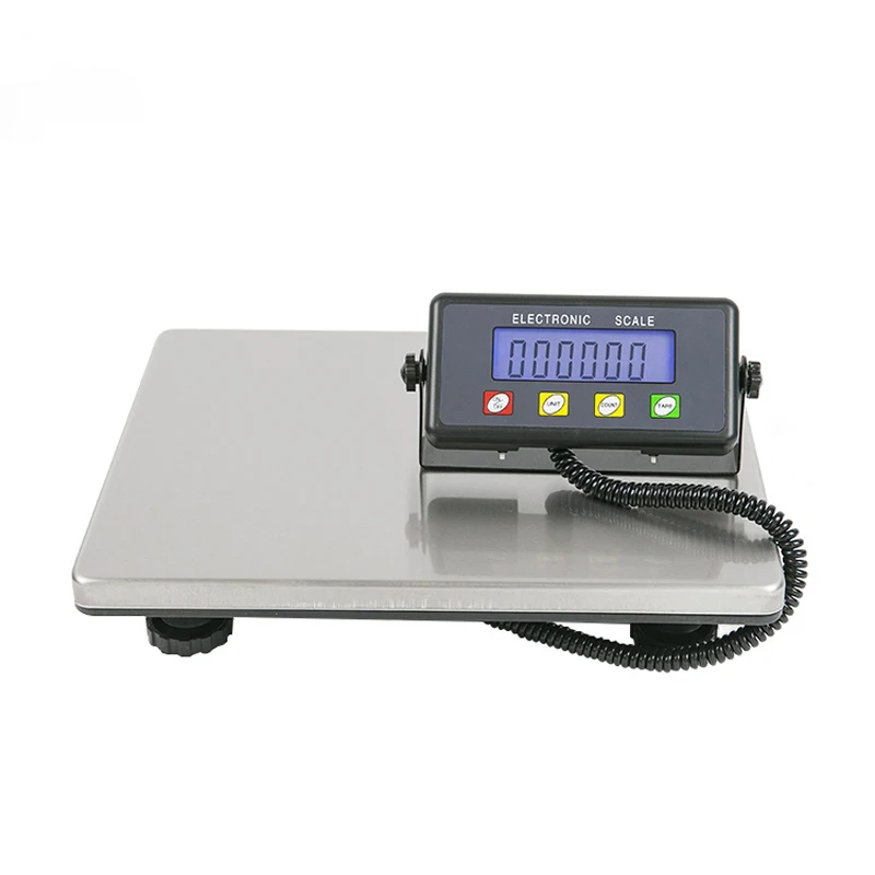 Industrial Heavy Duty Digital Shipping Postal Scale Parcel Office Bench Scale Large Platform 200kg/660lb LCD w/ AC Adapter