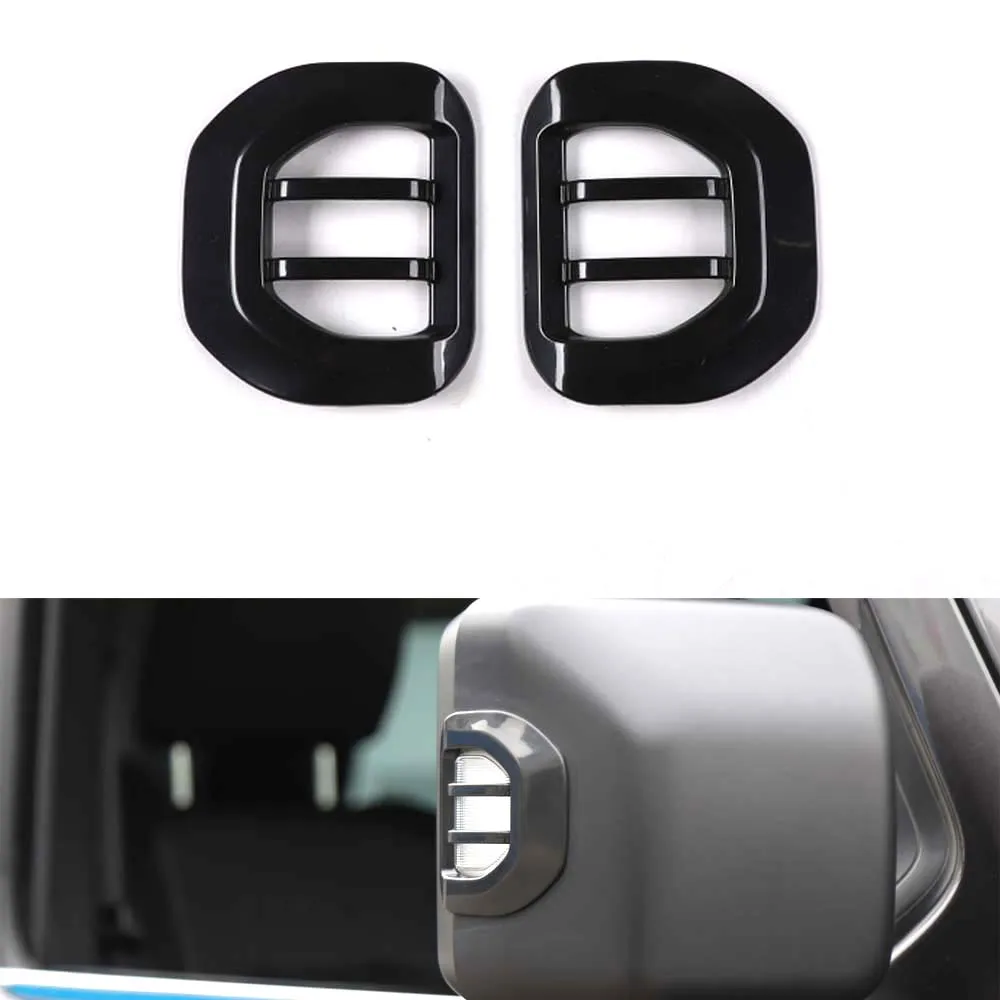 For Jeep JT Gladiator 2018+ Car Rearview Mirror Turning Light Lamp Decoration Cover Frame Trim Stickers Exterior Moldings