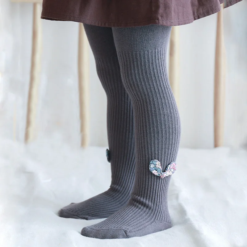 Fashiion-pantimedias de algodón para niños y niñas, medias de punto con lazo, 0-8T, Primavera, Otoño e Invierno