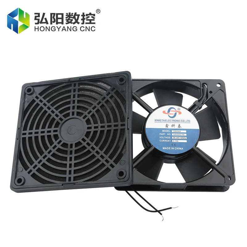 AC 220V Fan Cooler Fan 110mm 120mm PC Radiator Fan Industrial Chassis Cabinet Cooling Motor Cooling Fan Inverter CNC Machine Fan