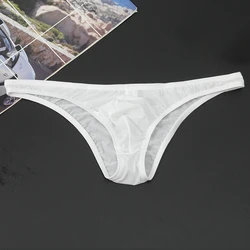 Sexy Underwear Men Transparent Ultra-thin Panties Breathable See Through Briefs Male Summer Slip Underpants Cuecas