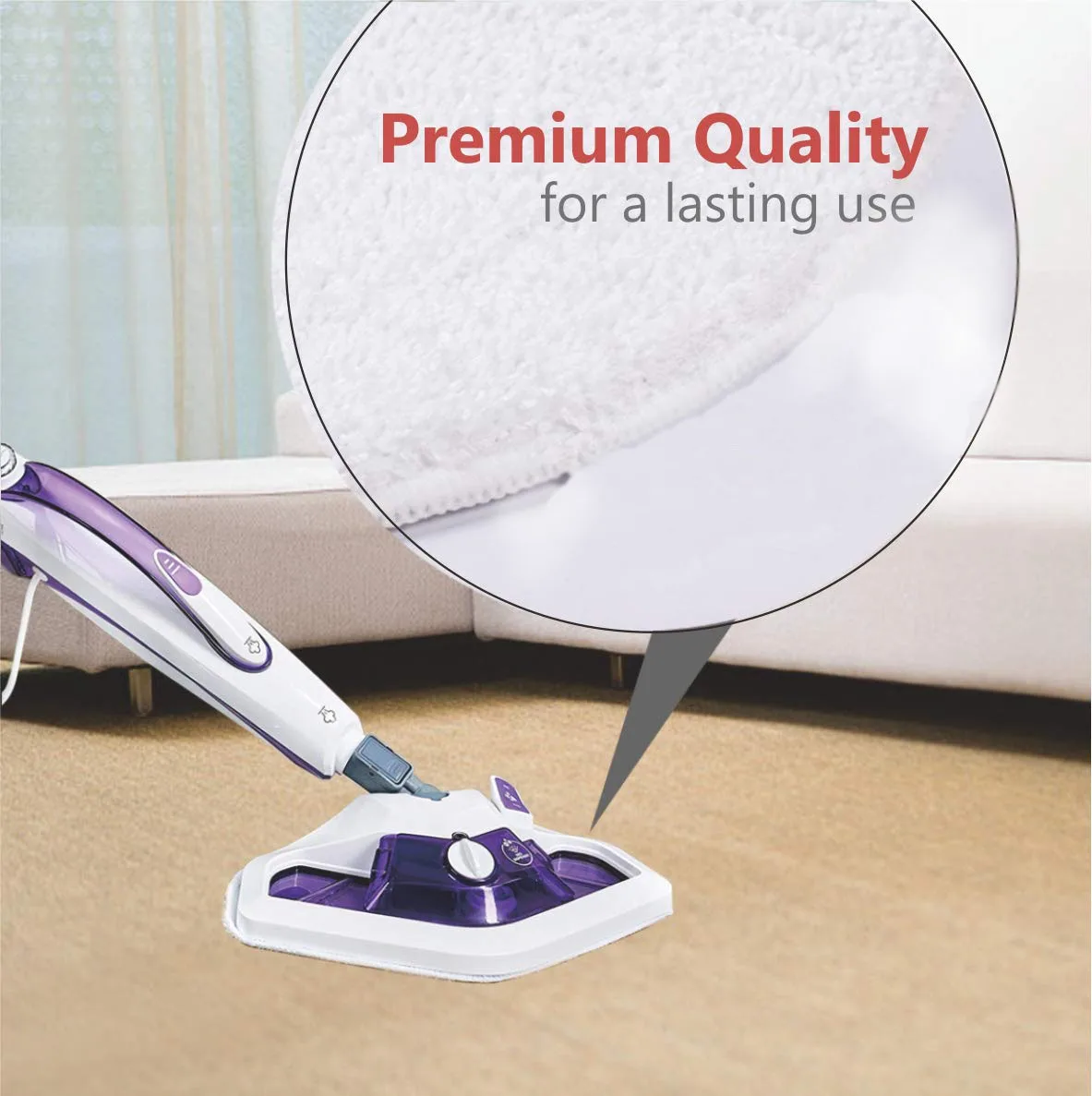 Paños de fregona lavables de limpieza para Polti Vaporetto PAEU0332