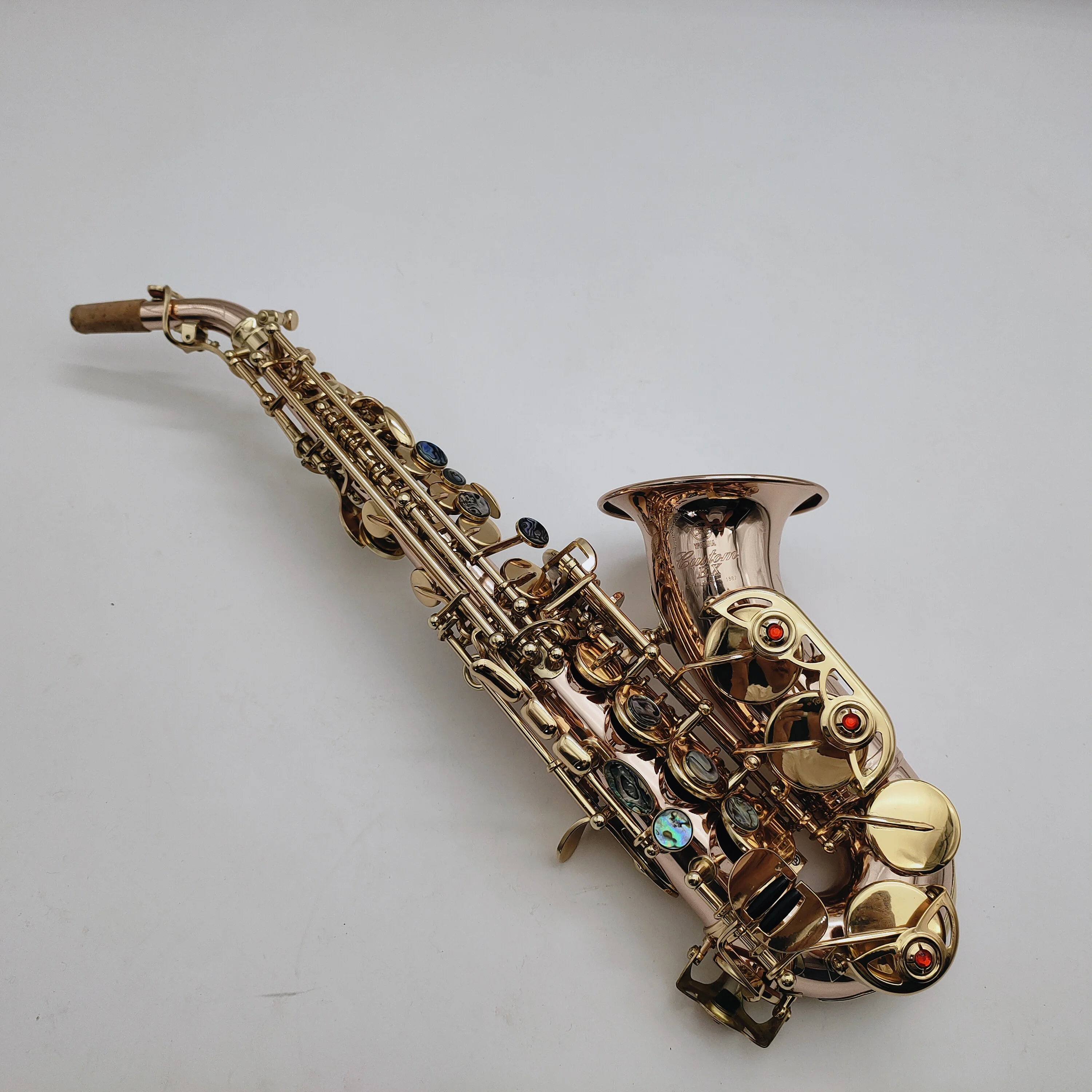 High Quality Curved Soprano Saxophone YSS-875EX B Flat Phosphor Bronze Material Professional Musical Instrument With Accessories