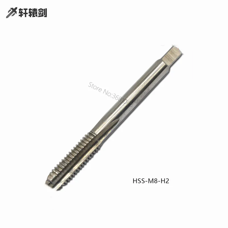 

10PCS Machine Taps M8 Thread Straight Flute M8x1.25 M8x1 HSS H2 Tap Bit Right Hand Threading Drill Bit Tool