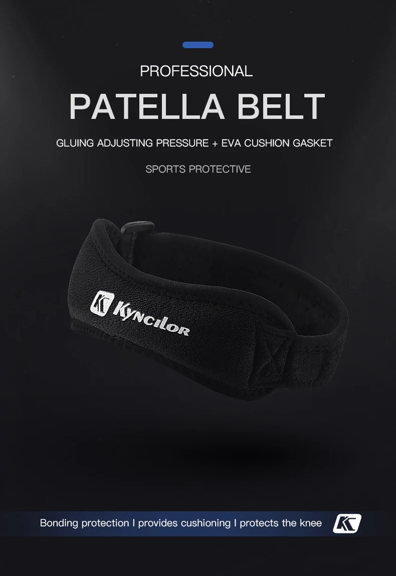 LONNIELONLI Ginocchiera Con Anello Rotuleo In Silicone E Fasce Elastiche - Supporto Per Tendinite, Sport