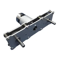 Gearbox Reducer 775 Motor 95/190rpm Double Shaft High Torque Reduction Ratio 1:42 DC12/24V Bicycle Automobile Tractor