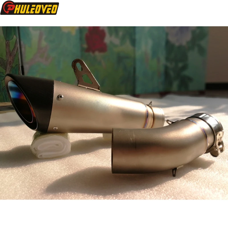 Titanium Alloy for Kawasaki H2 2015-2023 Handmade Motorcycle Exhaust Escape Moto Muffler Middle Link Pipe