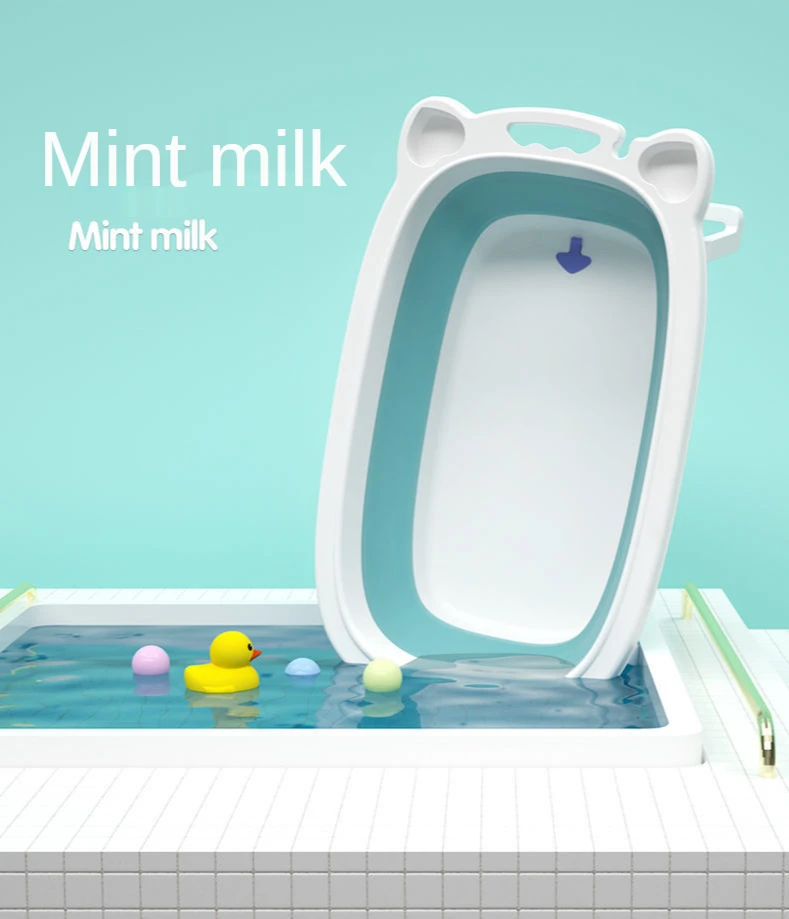 

Folding Bathtub for Children, Universal Bath Barrel, Oversize, Newborn Supplies, Baby