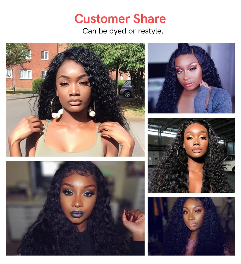 Ali Queen Hair Deep Wave Curly Peruvian Human Hair Weaves Bundle 10