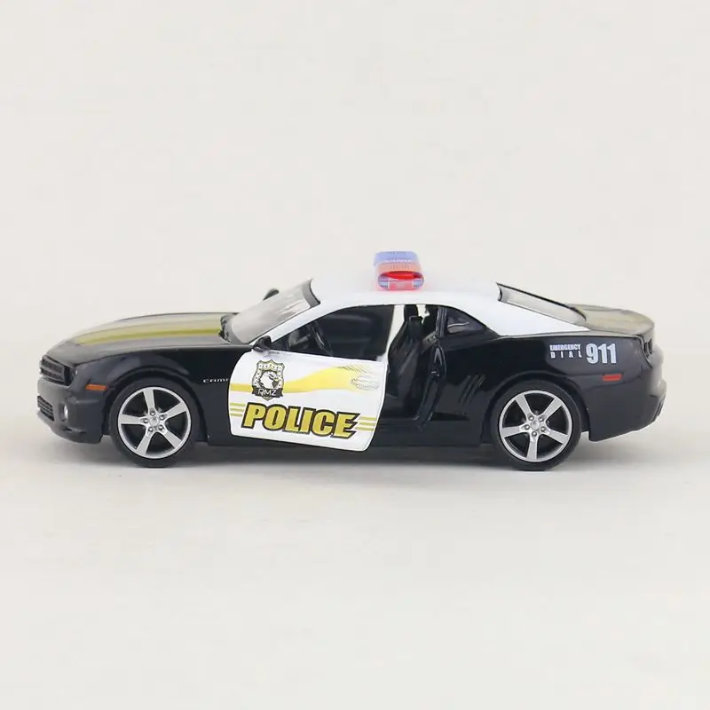 RMZ City Toy Diecast Model 1:36 Scale Chevrolet Camaro Police Pull Back Car Educational Collection Gift for Kid