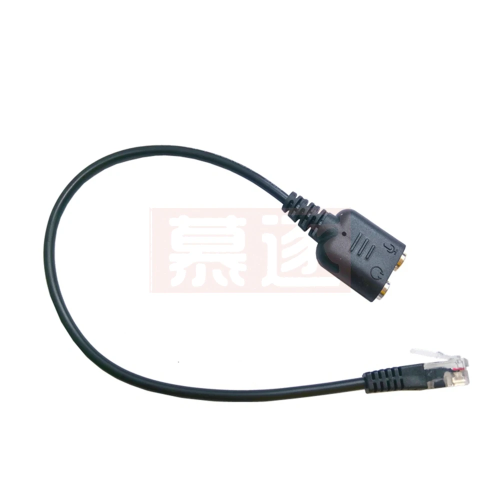 Neue 2PC 25cm Dual 3,5mm Audio Jack Weiblichen zu Männlichen RJ9 Stecker Adapter Konverter Kabel PC Computer headset Telefon Mit