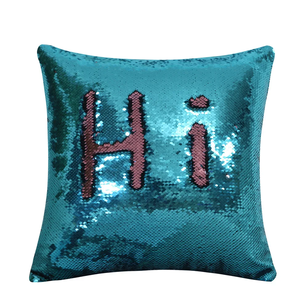 Hot Mermaid Magic Reversible Sequins Throw Pillow Case Hot Decorative Cushion Covers for Christmas Pillowcase for Couch Sofa Bed