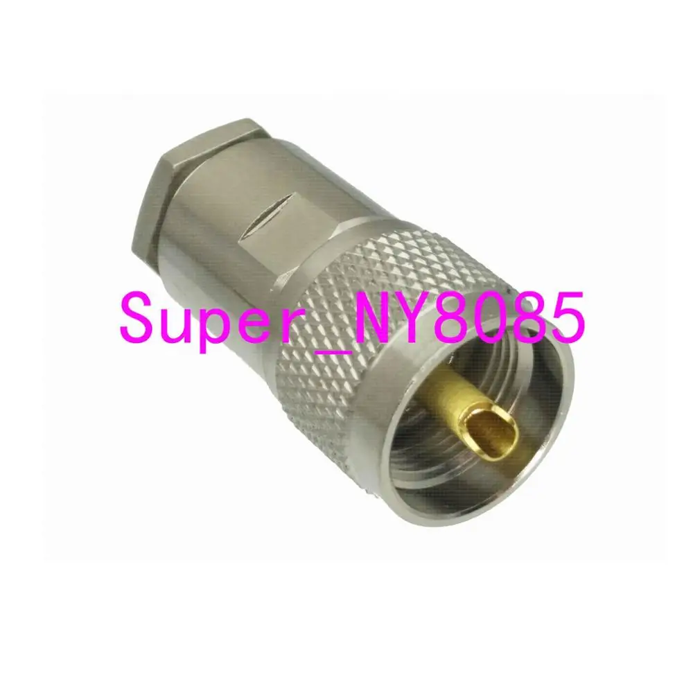 10pcs connector PL259 UHF male PLUG clamp RG8 LMR400 RG213 RG165 RG393 RG214