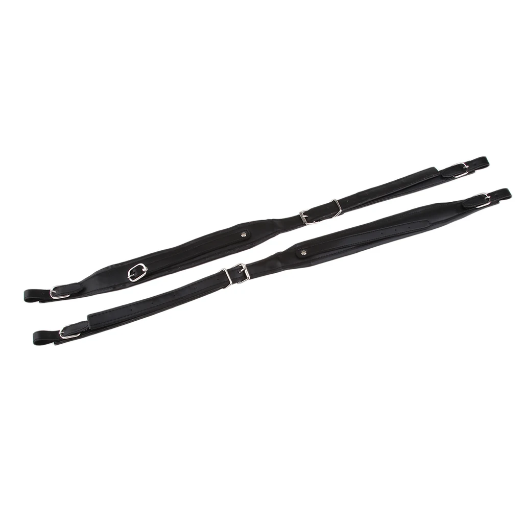 2 Pieces Adjustable PU Leather Belt Shoulder Strap Changing Pieces for 80 96 120 Bass Accordion