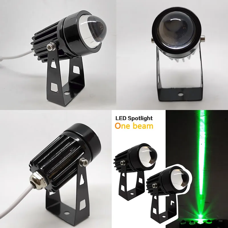 LED กลางแจ้ง Spotlight 9W 12W ภูมิทัศน์220V สีแดงสีเขียวสีฟ้า RGB กำแพงแสง IP66กันน้ำ one Beam