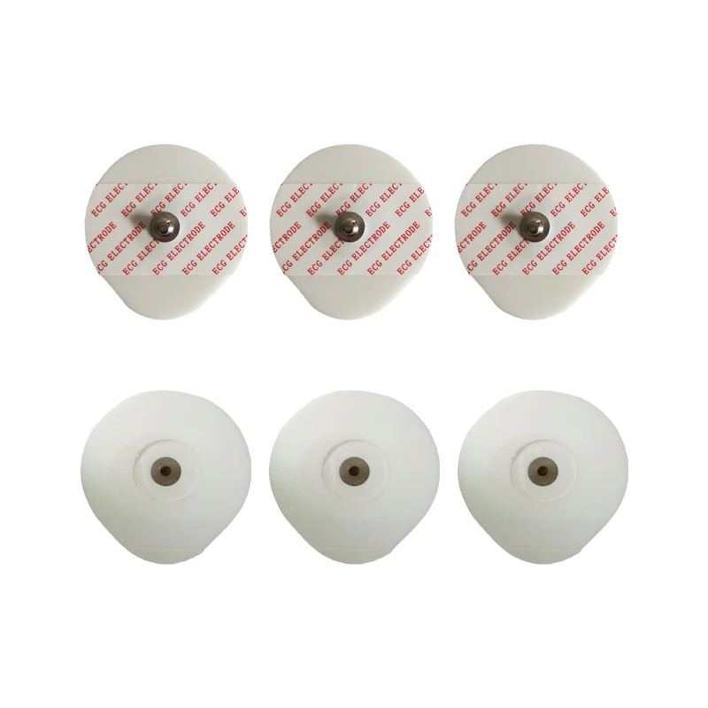 50 Pieces Each Bag 4346 MM Disposable ECG Electrodes Medical Electrode Patch EKG Accessories Non-woven ECG Electrode Pads