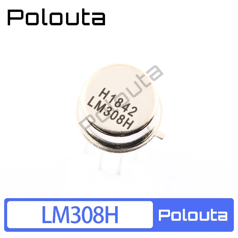 Polouta-AMPLIFICADOR DE OPERACIONES LM308H CAN-8, enchufe recto, tapa de hierro, componentes acústicos eléctricos, circuito integrado Arduino Nano